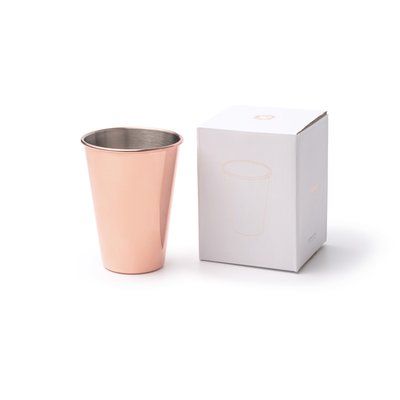 Vaso de acero inoxidable y cobre