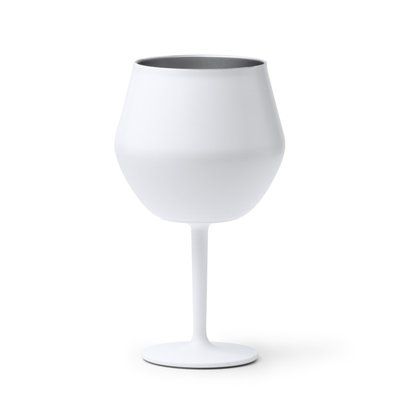 Vaso de acero inoxidable con soporte extraíble Blanco Talla Única Adulto