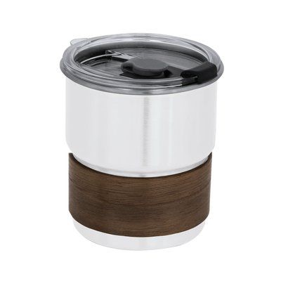 Vaso de acero y madera Bla