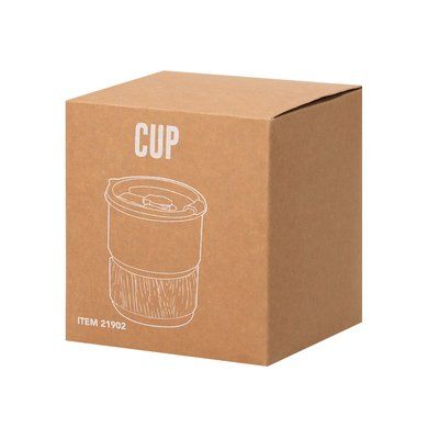 Vaso de acero y madera