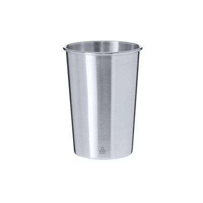 Vaso acero reciclado 350 ml cromado Plat