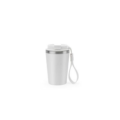 Vaso de acero con tapa hermética Blanco