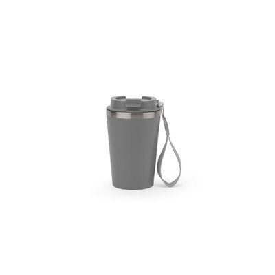 Vaso de acero con tapa hermética Gris