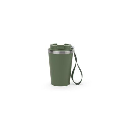 Vaso de acero con tapa hermética Verde Militar