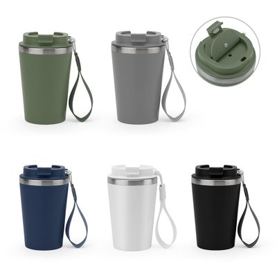 Vaso de acero con tapa hermética