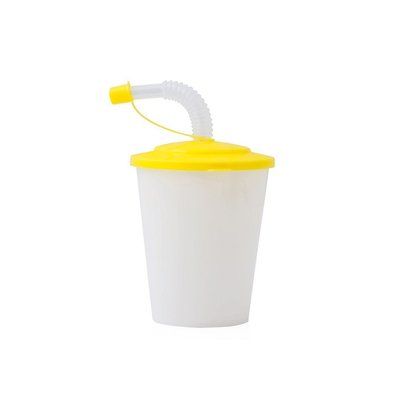 Vaso chiko infantil, plastico Amarillo