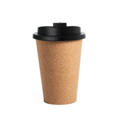Vaso de corcho ecológico con tapa/dosificador