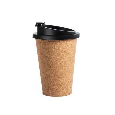Vaso de corcho ecológico con tapa/dosificador