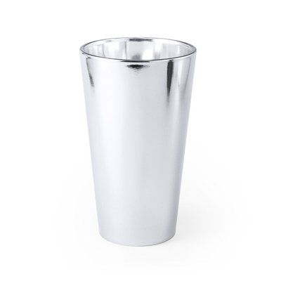 Vaso de cristal de 480ml de capacidad Plateado