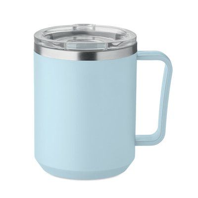 Vaso de doble pared 400 ml Azul Bebé