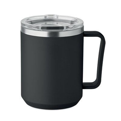 Vaso de doble pared 400 ml Negro