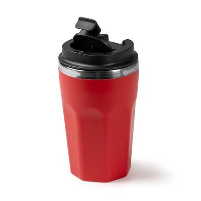 Vaso doble pared 400 ml con tapa y tapón