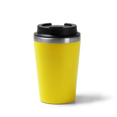 Vaso doble pared con dosificador Amarillo