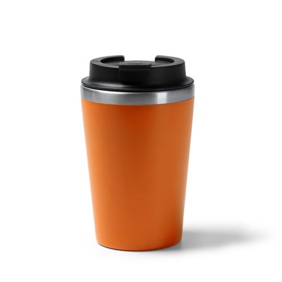 Vaso doble pared con dosificador Naranja