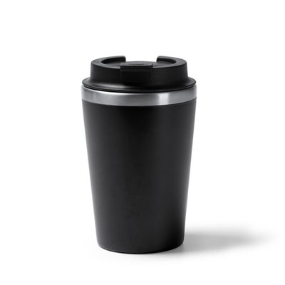 Vaso doble pared con dosificador Negro