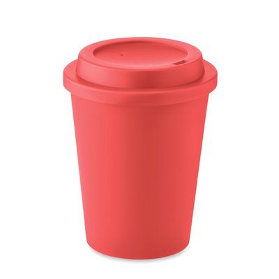 Vaso de doble pared PP 300 ml Rojo