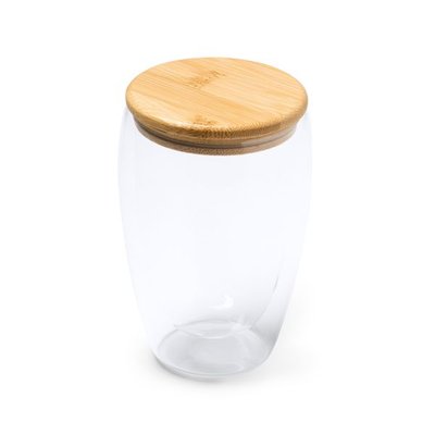 Vaso de doble pared con tapa