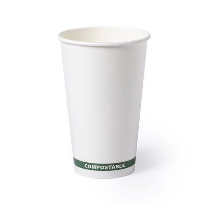 Vaso ecológico de material compostable (500ml) Natural