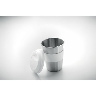 Vaso Inox con Tapa Silicona 350ml