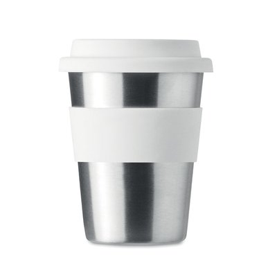 Vaso Inox con Tapa Silicona 350ml