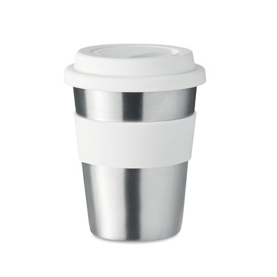 Vaso Inox con Tapa Silicona 350ml