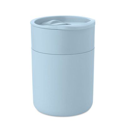 Vaso de PP 330ml con tapa Azul Bebé