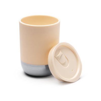 Vaso de PP reciclado doble pared y base acero