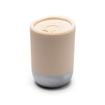 Vaso de PP reciclado doble pared y base acero