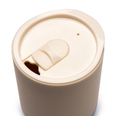 Vaso de PP reciclado doble pared y base acero