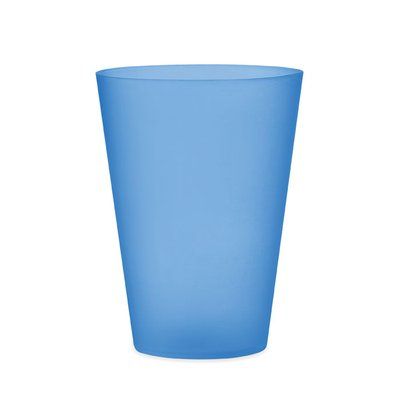Vaso PP Reutilizable Eventos 300ml Azul Transparente