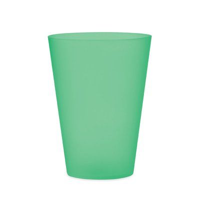 Vaso PP Reutilizable Eventos 300ml Verde Transparente