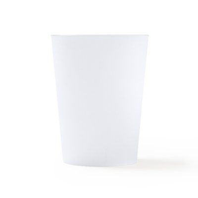 Vaso reutilizable de 500 ml en PP flexible Transparente