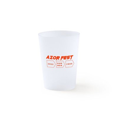 Vaso reutilizable de 500 ml en PP flexible