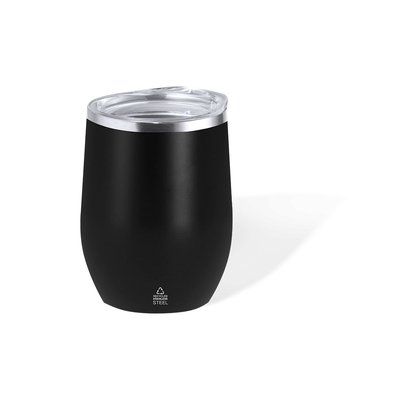 Vaso Térmico 340ml INOX con Tapa Neg