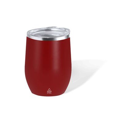 Vaso Térmico 340ml INOX con Tapa Roj
