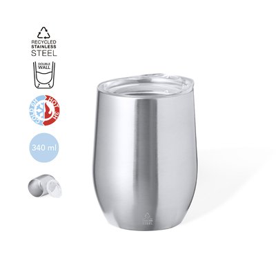 Vaso Térmico 340ml INOX con Tapa