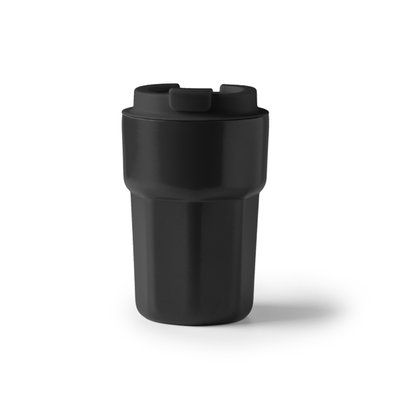 Vaso térmico de 350 ml de acero inoxidable Negro