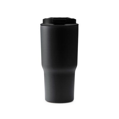 Vaso térmico 600 ml con tapa de seguridad Negro