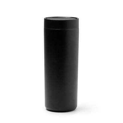 Vaso térmico de acero con doble pared Negro