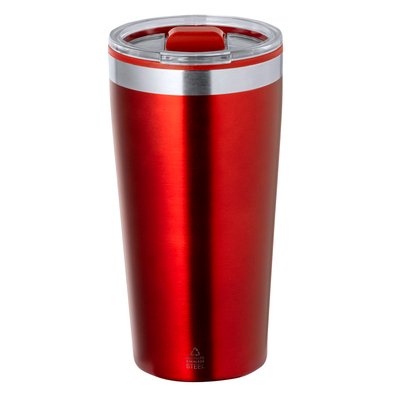 Vaso Térmico Acero Inox 600ml Roj