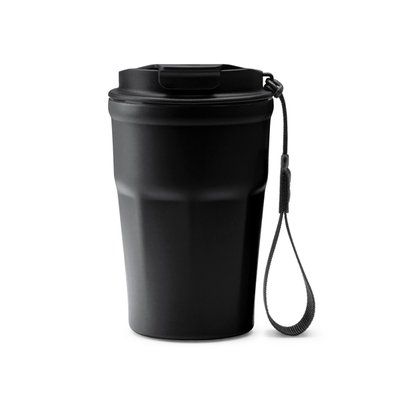 Vaso térmico de acero inox con recubrimiento cerámico Negro Talla Única Adulto