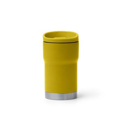 Vaso térmico de acero inoxidable con dosificador Amarillo