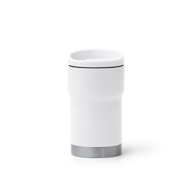 Vaso térmico de acero inoxidable con dosificador Blanco