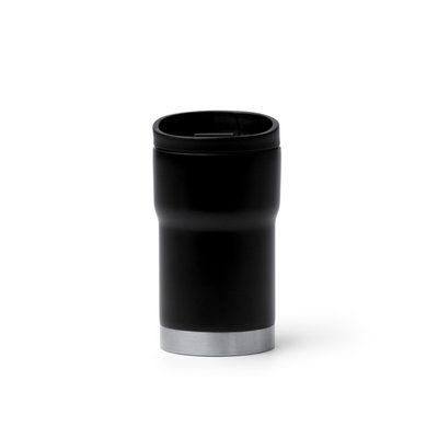 Vaso térmico de acero inoxidable con dosificador Negro