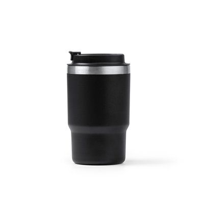 Vaso térmico de acero inoxidable reciclado Negro Talla Única Adulto