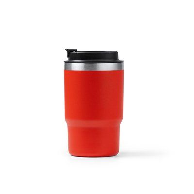 Vaso térmico de acero inoxidable reciclado Rojo Talla Única Adulto