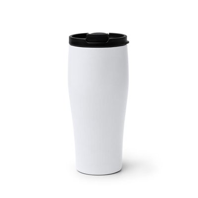 Vaso térmico de acero reciclado con tapa abatible