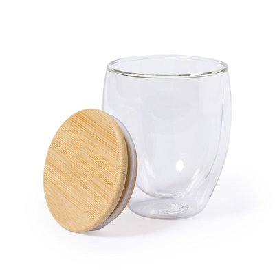 Vaso Térmico de Cristal/Bambú 250ml