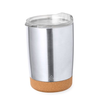 Vaso Térmico Inox 350ml Base Corcho