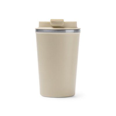 Vaso térmico con rosca antifugas Beige